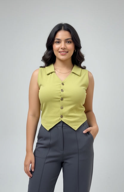 Vest Style Basic Tops