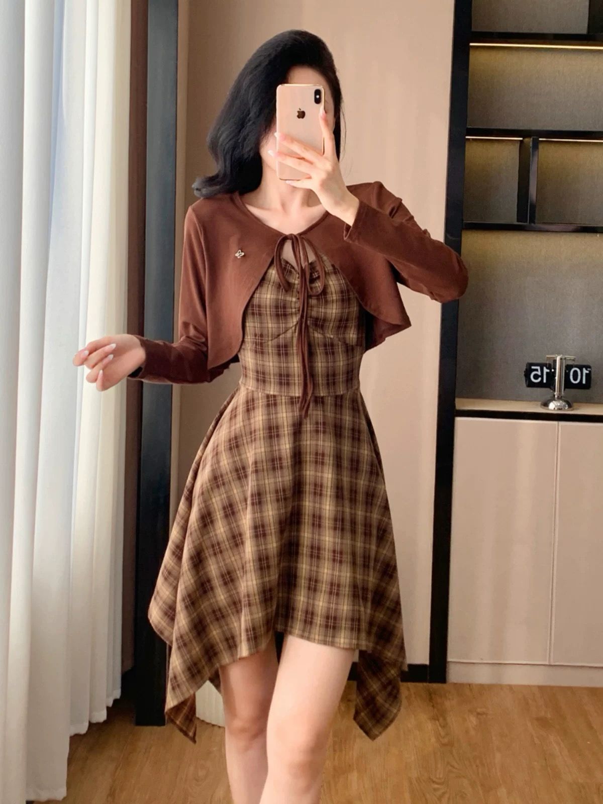 Mia Asymmetric Two Piece With Shrug