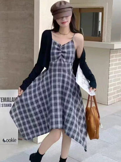 Mia Asymmetric Two Piece With Shrug