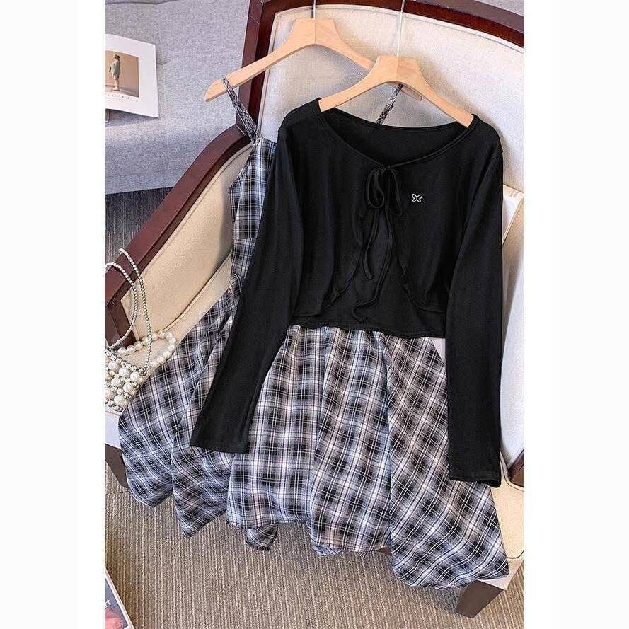 Mia Asymmetric Two Piece With Shrug