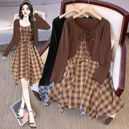 Mia Asymmetric Two Piece With Shrug