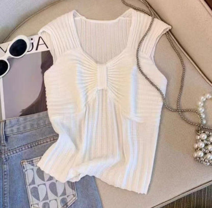 Embossed Pattern Knitted Top