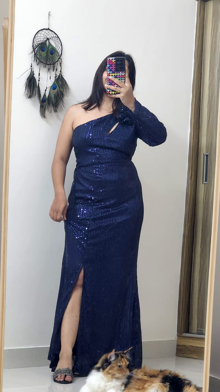 Reyza Sequined Long Maxi