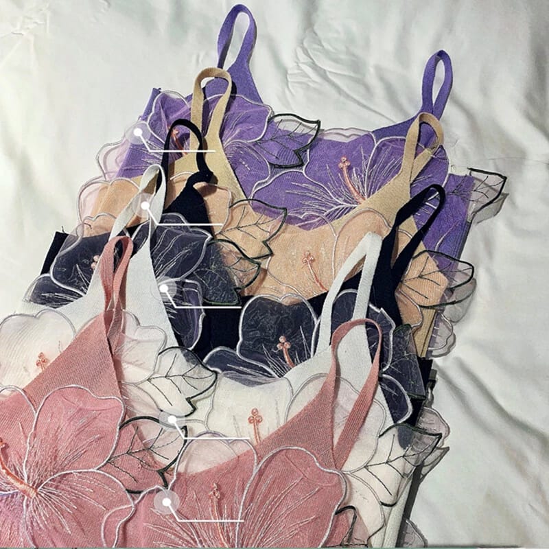 Korean Imported 3D Floral Cute Tops