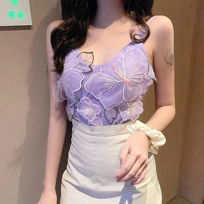 Korean Imported 3D Floral Cute Tops