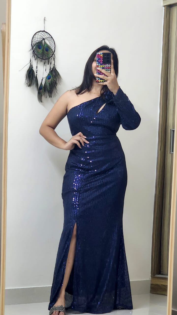 Reyza Sequined Long Maxi