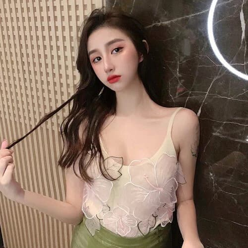 Korean Imported 3D Floral Cute Tops