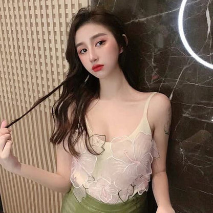 Korean Imported 3D Floral Cute Tops