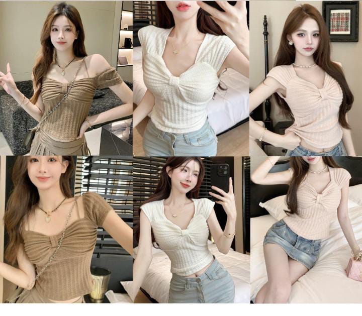 Embossed Pattern Knitted Top