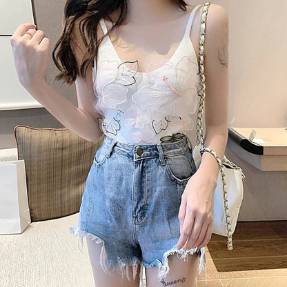 Korean Imported 3D Floral Cute Tops
