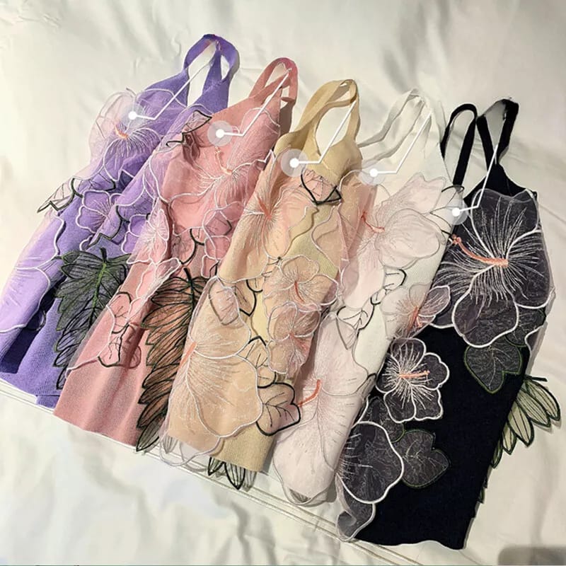 Korean Imported 3D Floral Cute Tops