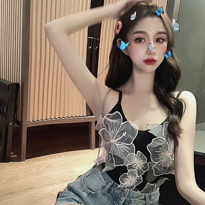 Korean Imported 3D Floral Cute Tops